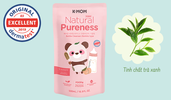 Nước rửa bình sữa K-mom Hàn Quốc chiết xuất thảo mộc